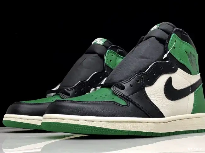 1st Kicks Air OG Green Pine High 1 Jordan NRG Sail-Black 555088-302 0507